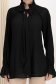 Bluza dama din voal plisat neagra cu croi larg si guler tip esarfa 4 - StarShinerS.ro