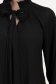 Bluza dama din voal plisat neagra cu croi larg si guler tip esarfa 6 - StarShinerS.ro