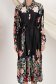 Rochie tip camasa din satin neagra midi accesorizata cu cordon 4 - StarShinerS.ro