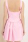 Rochie din material subtire roz-deschis tip corset scurta in clos cu buzunare laterale 5 - StarShinerS.ro
