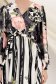 Rochie din material fluid midi in clos cu elastic in talie accesorizata cu brosa si cordon 4 - StarShinerS.ro