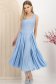 Rochie din lycra albastru-deschis midi in clos 1 - StarShinerS.ro