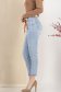 Blugi lungi skinny albastri cu accesoriu tip curea si esarfa decorativa 3 - StarShinerS.ro