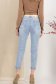 Blugi lungi skinny albastri cu accesoriu tip curea si esarfa decorativa 4 - StarShinerS.ro
