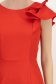 Rochie din stofa elastica cu sclipici rosie pana la genunchi tip creion - StarShinerS 4 - StarShinerS.ro