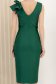 Rochie din stofa elastica cu sclipici verde pana la genunchi tip creion - StarShinerS 5 - StarShinerS.ro