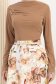Bluza dama din lycra bej cu croi larg si detaliu modern frontal 4 - StarShinerS.ro