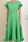 Rochie din stofa elastica verde midi in clos cu volanase - StarShinerS 4 - StarShinerS.ro