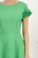 Rochie din stofa elastica verde midi in clos cu volanase - StarShinerS 6 - StarShinerS.ro