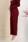 Pantaloni lungi din stofa elastica visinii cu elastic in talie si cordon detasabil cu floare maxi 3 - StarShinerS.ro