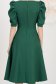 Rochie din stofa elastica cu sclipici verde midi in clos cu maneci bufante - StarShinerS 6 - StarShinerS.ro
