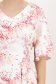Rochie din stofa elastica roz midi in clos cu buzunare si imprimeu floral 4 - StarShinerS.ro