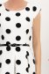 Rochie cu buline din stofa elastica neagra in clos cu accesoriu tip curea 6 - StarShinerS.ro