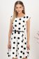 Rochie cu buline din stofa elastica neagra in clos cu accesoriu tip curea 1 - StarShinerS.ro