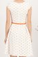 Rochie cu buline din stofa elastica corai in clos cu accesoriu tip curea 5 - StarShinerS.ro