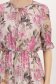 Rochie din voal roz midi in clos cu elastic in talie imprimata floral 5 - StarShinerS.ro