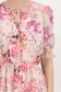Rochie din voal roz-deschis midi in clos cu elastic in talie imprimata floral 6 - StarShinerS.ro