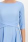 Rochie din georgette albastra midi in clos accesorizata cu cordoane decorative - StarShinerS 6 - StarShinerS.ro