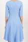 Rochie din georgette albastra midi in clos accesorizata cu cordoane decorative - StarShinerS 5 - StarShinerS.ro