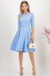 Rochie din georgette albastra midi in clos accesorizata cu cordoane decorative - StarShinerS 3 - StarShinerS.ro