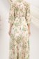 Rochie din voal mint midi in clos cu elastic in talie si accesoriu tip curea 6 - StarShinerS.ro