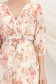 Rochie din voal roz midi in clos cu elastic in talie si accesoriu tip curea 6 - StarShinerS.ro
