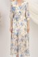 Rochie din voal albastra midi in clos cu elastic in talie si accesoriu tip curea 4 - StarShinerS.ro