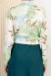 Camasa dama din satin verde-deschis cu croi larg imprimata floral 5 - StarShinerS.ro