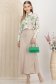 Camasa dama din satin verde-deschis cu croi larg accesorizata cu brosa florala 3 - StarShinerS.ro
