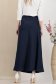 Fusta din satin bleumarin midi in clos cu elastic in talie 4 - StarShinerS.ro