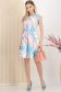 Rochie din stofa elastica scurta cu pliuri si accesoriu tip curea 3 - StarShinerS.ro