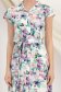 Rochie tip camasa din in multicolora maxi accesorizata cu cordon si imprimeu floral 6 - StarShinerS.ro