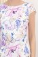 Rochie din stofa elastica lila scurta cu un croi drept si imprimeu floral 6 - StarShinerS.ro