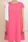 Rochie din stofa elastica roz scurta cu croi larg accesorizata cu brosa fundita 3D - StarShinerS 4 - StarShinerS.ro