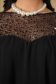 Rochie din voal si paiete neagra scurta cu croi larg si maneci tip fluture - StarShinerS 5 - StarShinerS.ro