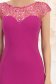 Rochie din crep si paiete fuchsia midi tip creion cu decolteu in v la spate - StarShinerS 6 - StarShinerS.ro