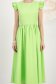 Rochie din stofa elastica verde-deschis midi in clos cu aplicatii cu perle - StarShinerS 4 - StarShinerS.ro