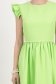 Rochie din stofa elastica verde-deschis midi in clos cu aplicatii cu perle - StarShinerS 6 - StarShinerS.ro