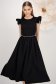 StarShinerS crno haljina midi tkanine cloche 2 - StarShinerS.hr