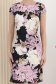 Rochie din stofa elastica scurta cu un croi drept si imprimeu floral 4 - StarShinerS.ro