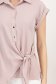 Bluza dama din material subtire matasos roz pudra cu croi larg - StarShinerS 6 - StarShinerS.ro