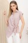 Bluza dama din material subtire matasos roz pudra cu croi larg - StarShinerS 1 - StarShinerS.ro