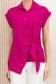 Bluza dama din material subtire matasos fuchsia cu croi larg - StarShinerS 4 - StarShinerS.ro