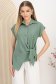 Bluza dama din material subtire matasos mint cu croi larg - StarShinerS 1 - StarShinerS.ro