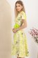 Rochie din stofa elastica verde lime midi in clos accesorizata cu cordon si buzunare laterale 3 - StarShinerS.ro