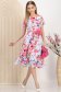 Rochie din stofa elastica midi in clos accesorizata cu cordon si buzunare laterale 1 - StarShinerS.ro