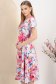 Rochie din stofa elastica midi in clos accesorizata cu cordon si buzunare laterale 3 - StarShinerS.ro