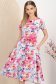 Rochie din stofa elastica midi in clos accesorizata cu cordon si buzunare laterale 2 - StarShinerS.ro