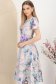 Rochie din stofa elastica midi in clos accesorizata cu cordon si buzunare laterale 2 - StarShinerS.ro