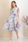Rochie din stofa elastica midi in clos accesorizata cu cordon si buzunare laterale 3 - StarShinerS.ro